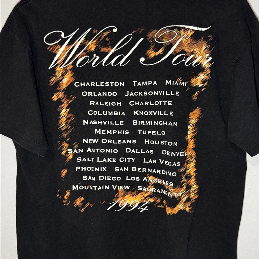Vintage Michael Bolton World Tour T-Shirt / 1994 / Large / Single Stitch - Picture 6 of 6